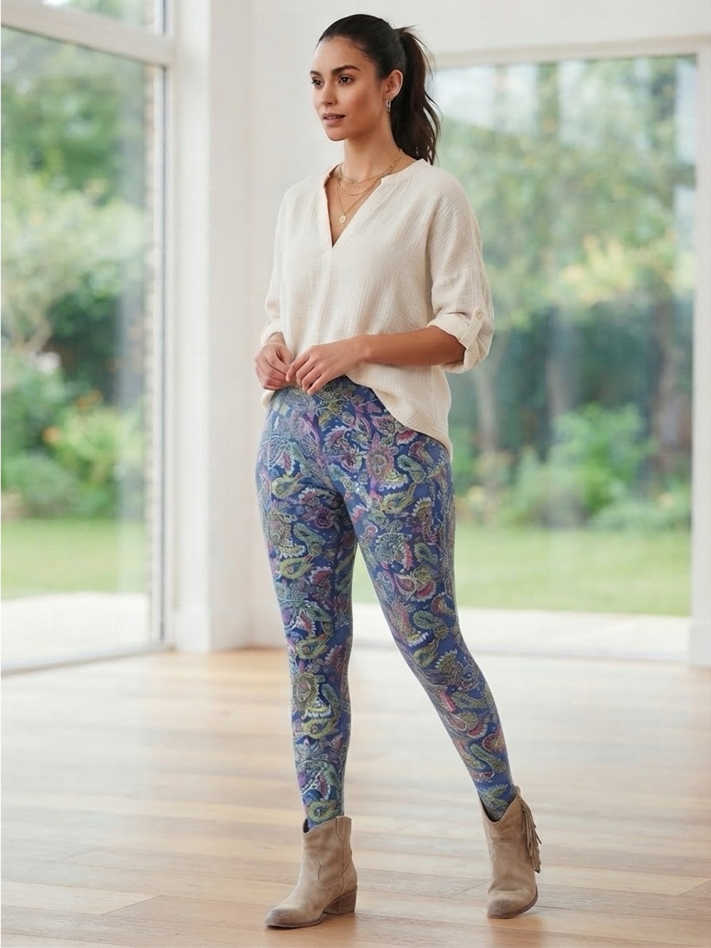 LULAROE Printed Paisley Leggings
